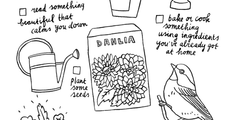 comforting coloring page tiny pleasures
