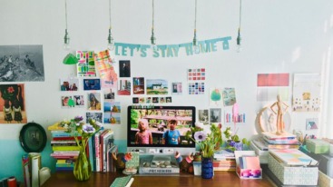 garland let's stay home Caroline Flow