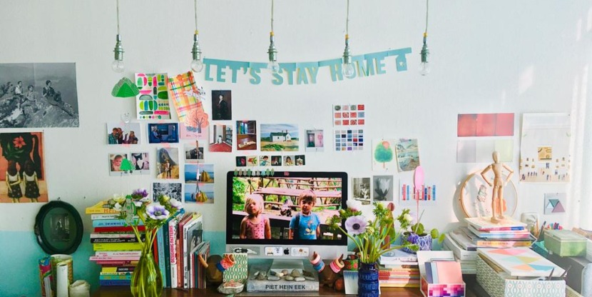 garland let's stay home Caroline Flow